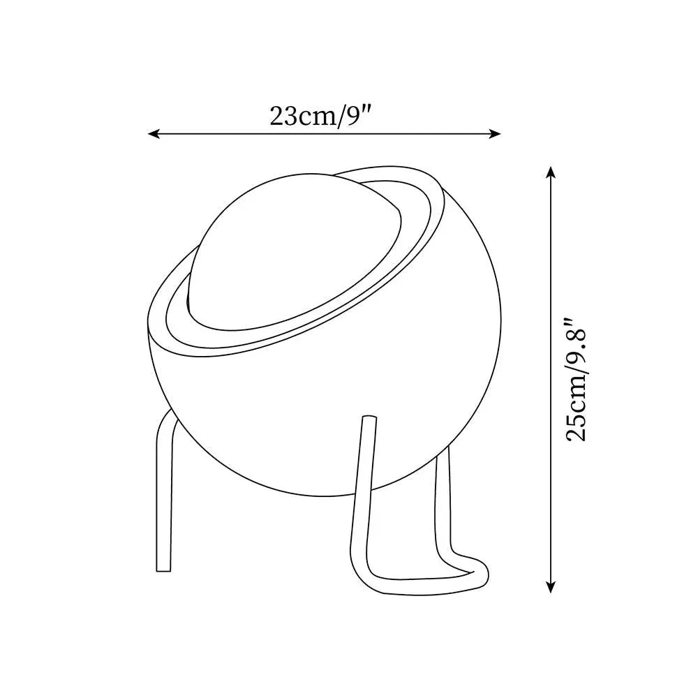 Bauhaus Glass Table Lamp